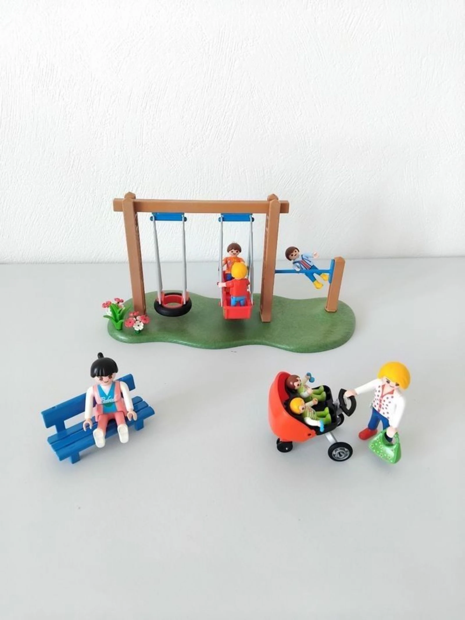 Playmobil Jardin Enfants Balançoires